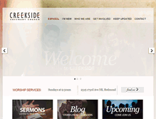 Tablet Screenshot of ecreekside.com